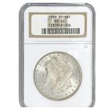 1884-CC Morgan Silver Dollar NGC MS64