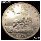 1875-CC Silver Trade Dollar UNCIRCULATED