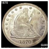 1870 Seated Liberty Quarter UNCIRCULATED
