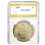 1896 Morgan Silver Dollar PGA MS64