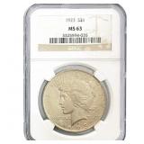 1923 Morgan Silver Dollar NGC MS63