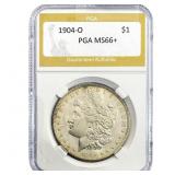 1904-O Morgan Silver Dollar PGA MS66+