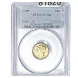 1939 Mercury Silver Dime PCGS MS66