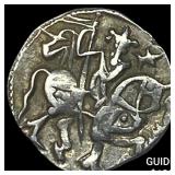 India Rajput 700-1000  Silver Jital NEARLY UNCIRC