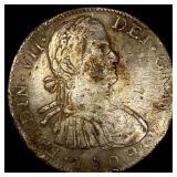 1809 Mo Mexico SIlver 8 Reales NEARLY UNCIRCULATED
