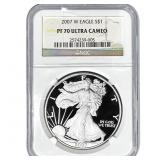 2007-W Silver Eagle NGC PF70 Ultra Cameo