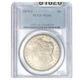 1879-S Morgan Silver Dollar PCGS MS66