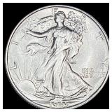 1945-S Silver Walking Liberty Half Dollar GEM BU
