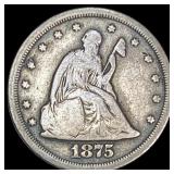 1875-S Silver Twenty Cents NICELY CIRCULATED