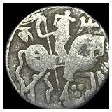 India Rajput 700-1000  Silver Jital NEARLY UNCIRC