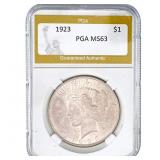 1923 Silver Peace Dollar PGA MS63