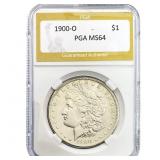 1900-O Morgan Silver Dollar PGA MS64