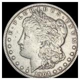 1904 Morgan Silver Dollar ABOUT UNCIRCULATED