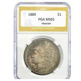 1889 Morgan Silver Dollar PGA MS65 Monster