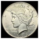 1928 Silver Peace Dollar UNCIRCULATED