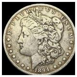 1894-O Silver Morgan Dollar ABOUT UNCIRCULATED