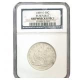 1859-O Seated Liberty Half Dollar NGC SHIPWRECK