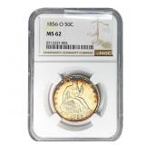 1856-O Seated Liberty Half Dollar NGC MS62