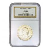 1921 Missouri Half Dollar NGC MS64