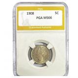 1908 Liberty Victory Nickel PGA MS66