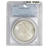 1883-O Morgan Silver Dollar PCGS MS63