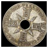 1938 New Guinea Silver 1 Shilling  UNCIRCULATED