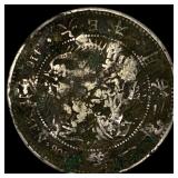 Japan Meji Period Silver 1 Yen Chopmarks NEARLY U