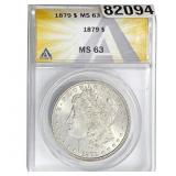 1879 Morgan Silver Dollar ANACS MS63