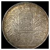 1852 Brazil Silver 500 Reis