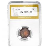 1883 Indian Head Cent PGA PR67+ RB