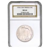 1936-S Bay Bridge Half Dollar NGC MS64