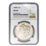 1898-S Morgan Silver Dollar NGC MS64