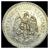 1932 Mexico Silver 1 Peso CLOSELY UNCIRCULATED