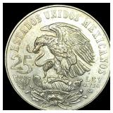 1968 Mexico Silver 25 Pesos UNCIRCULATED
