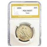 1934 Texas Half Dollar PGA MS67