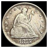 1875-S Silver Twenty Cents LIGHTLY CIRCULATED