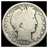 1900-O Silver Barber Half Dollar NICELY CIRCULATED