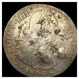 1806 Colonial Spain Silver 8 Reales Chopmarks NEAR