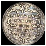 1702 Papal States Clement XI 1700-21 Silver Giulio