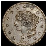 1839 Coronet Head Large Cent CLOSELY UNCIRCULATED
