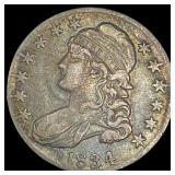 1834 Silver Capped Bust Half Dollar NEARLY UNCIRCU