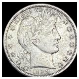 1898-O Silver Barber Half Dollar CLOSELY UNCIRCULA