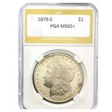 1879-S Morgan Silver Dollar PGA MS65+