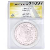 1880-O Morgan Silver Dollar ANACS AU58