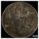 Mexico Silver 1 Peso Chopmarks NEARLY UNCIRCULATE