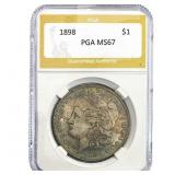 1898 Morgan Silver Dollar PGA MS67