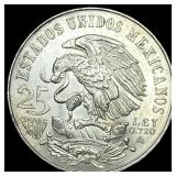 1968 Mexico Silver 25 Pesos UNCIRCULATED