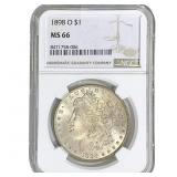 1898-O Morgan Silver Dollar NGC MS66