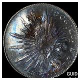 1887 Mexico Silver 1 Peso  NEARLY UNCIRCULATED