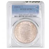 1925-S Silver Peace Dollar PCGS AU50
